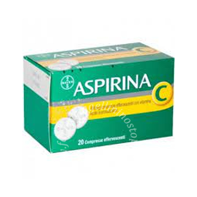 Aspirina 400 mg compresse effervescenti con vitamina c  400 mg compresse effervescenti con vitamina c 20 compresse 